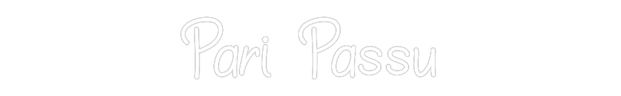Neon personalizado: Pari Passu