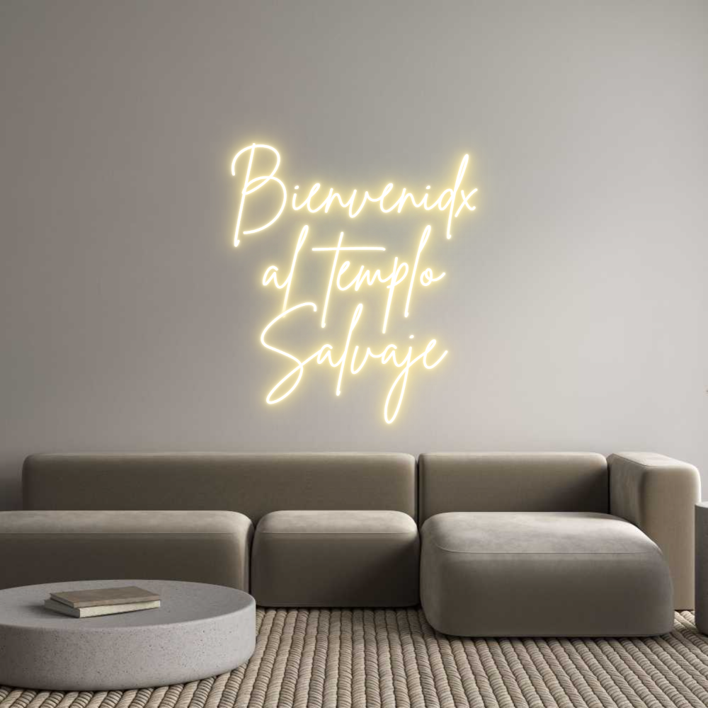 Neon personalizado: Bienvenidx
a...