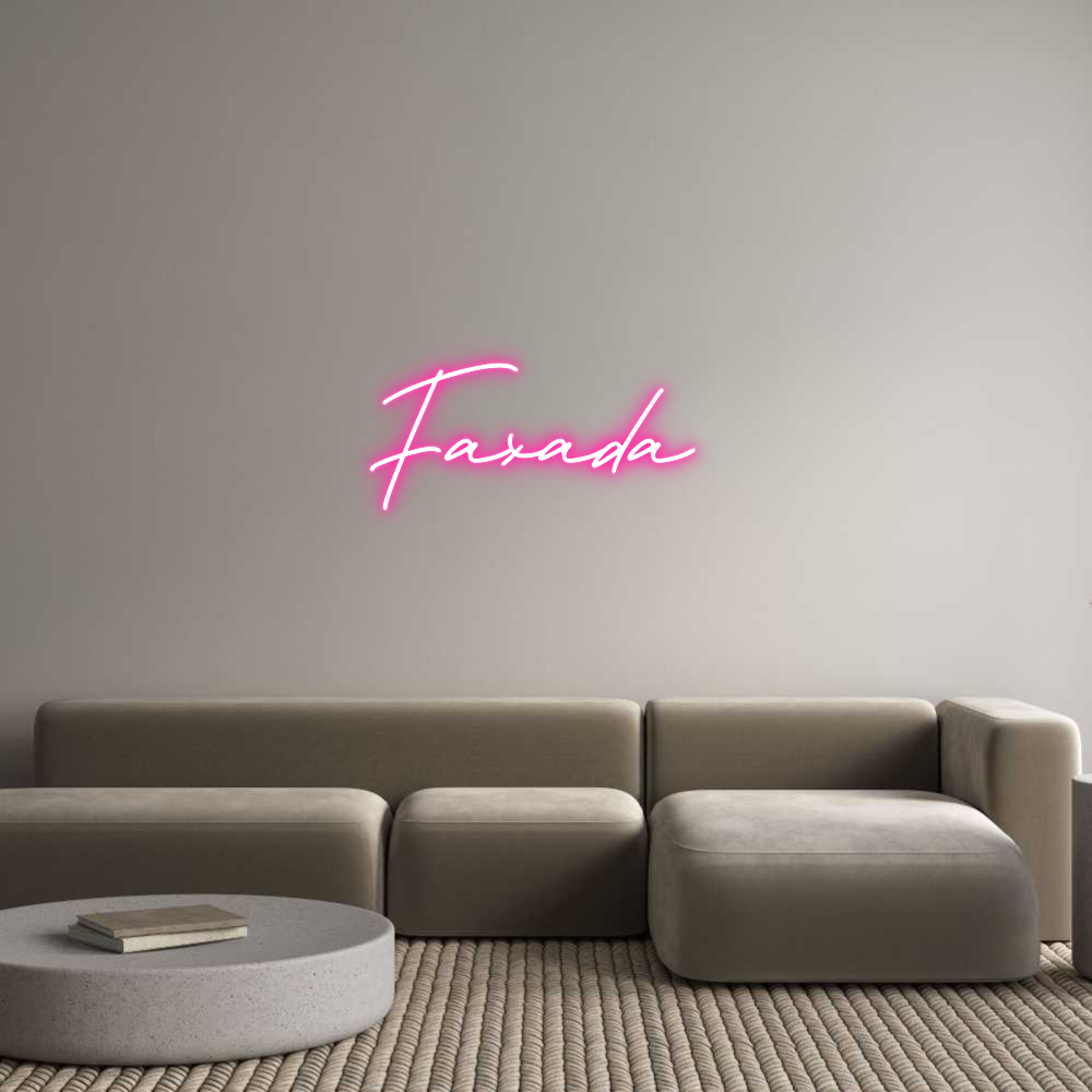 Neon personalizado: Faxada