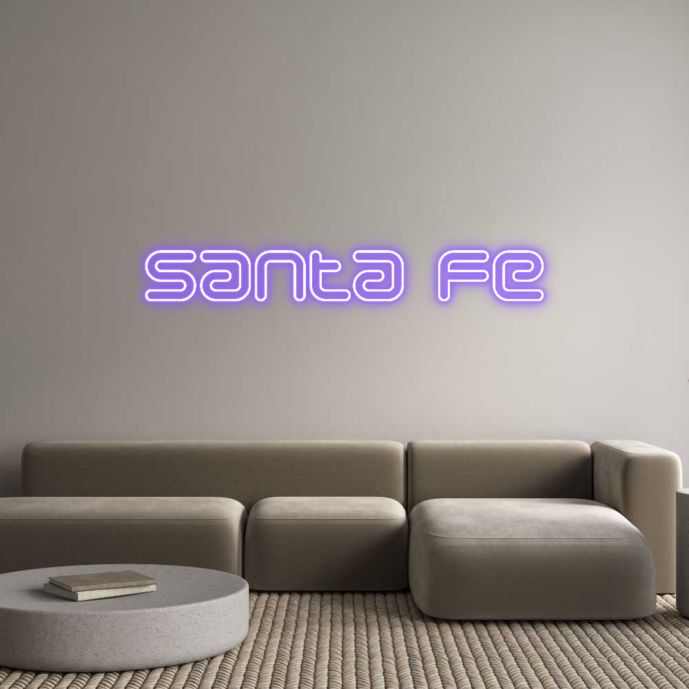 Neon personalizado: Santa fe