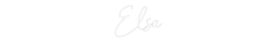 Neon personalizado: Elsa
