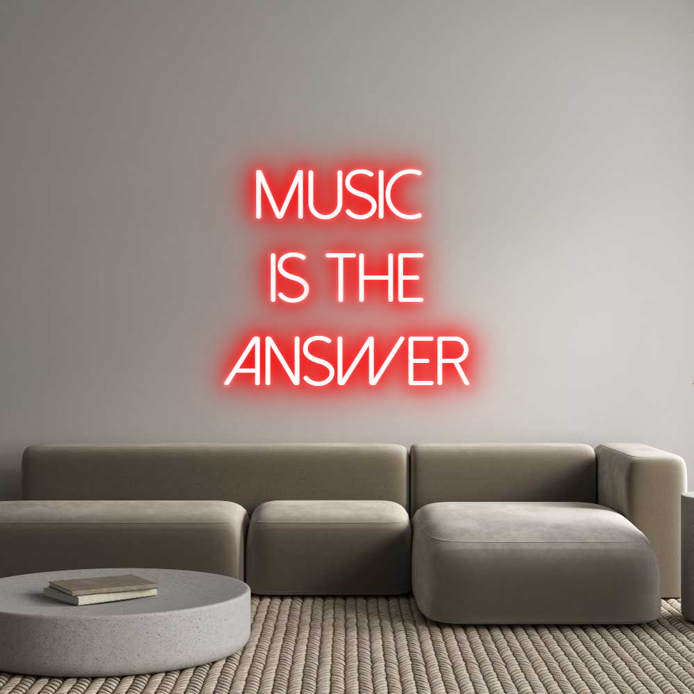 Neon personalizado: Music
is th...