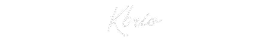 Neon personalizado: Kbrio