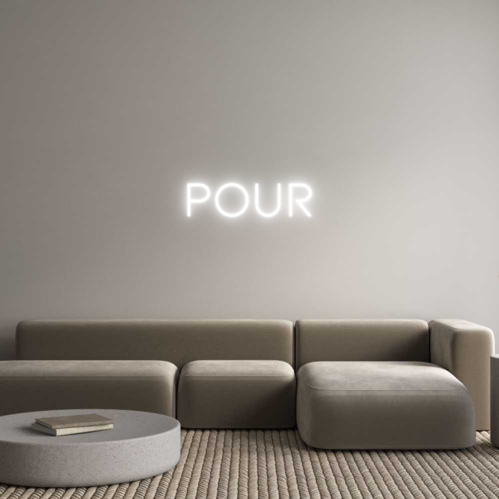 Neon personalizado: POUR