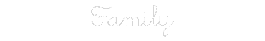 Neon personalizado: Family