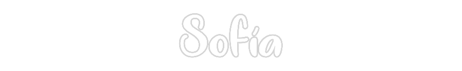 Neon personalizado: Sofía
