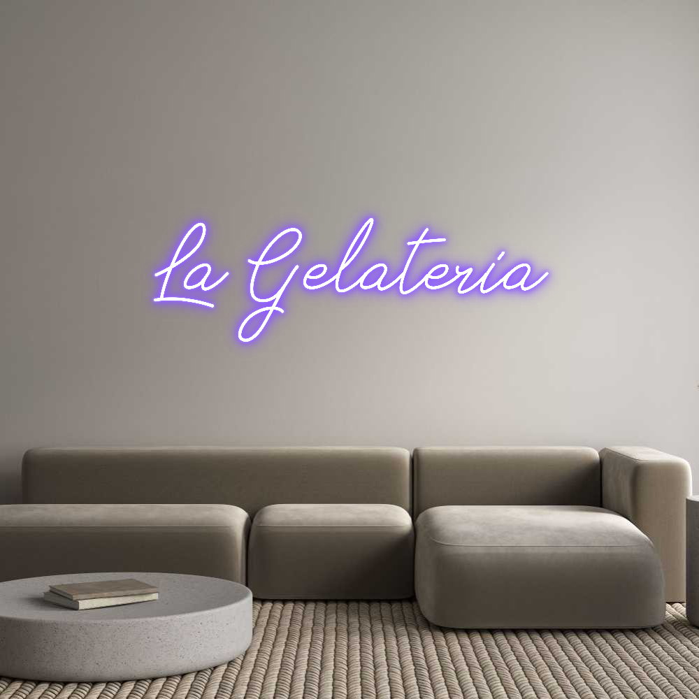 Neon personalizado: La Gelateria