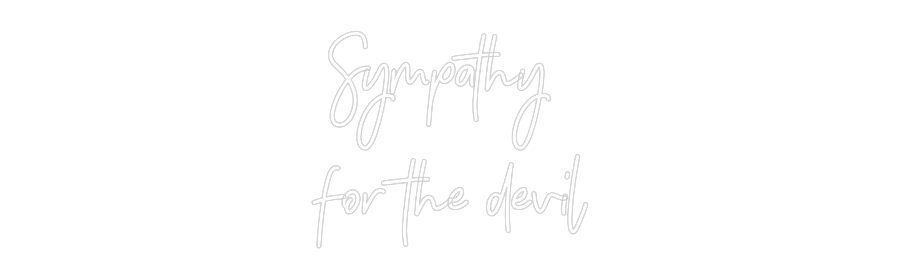 Neon personalizado: Sympathy
fo...