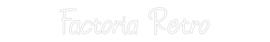 Neon personalizado: Factoria Retro
