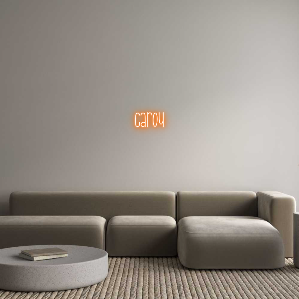 Neon personalizado: Carou
