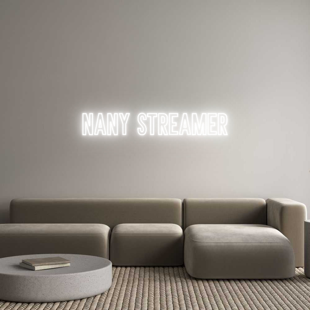 Neon personalizado: Nany Streamer