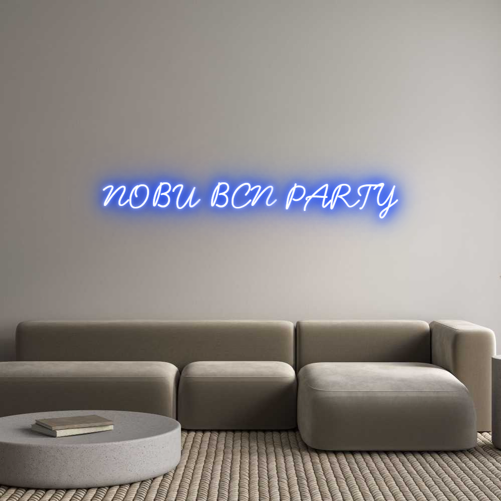 Neon personalizado: NOBU BCN PARTY