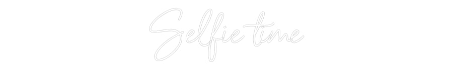 Neon personalizado: Selfie time