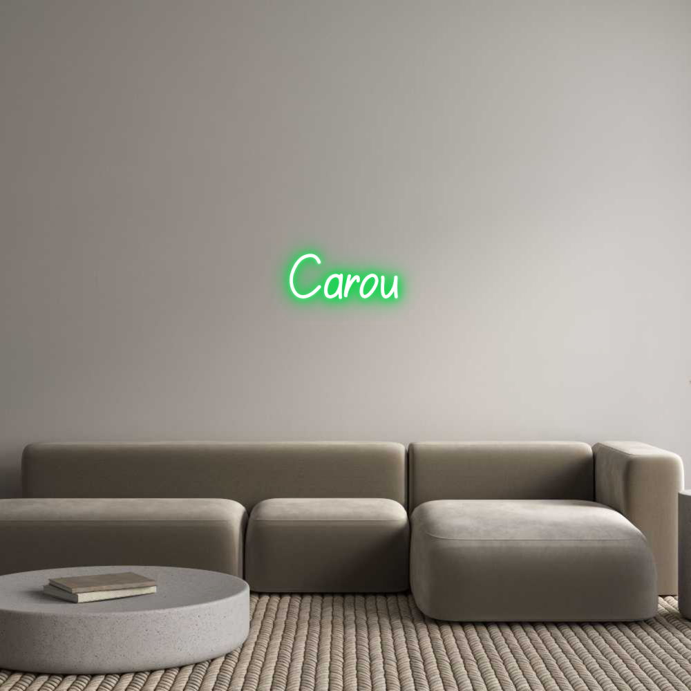 Neon personalizado: Carou