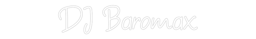 Neon personalizado: DJ Baromax