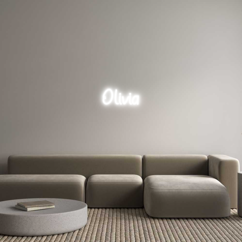 Neon personalizado: Olivia