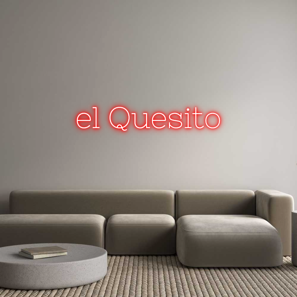 Neon personalizado: el Quesito
