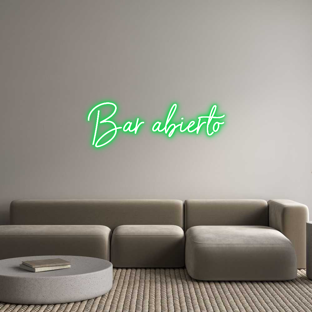 Neon personalizado: Bar abierto