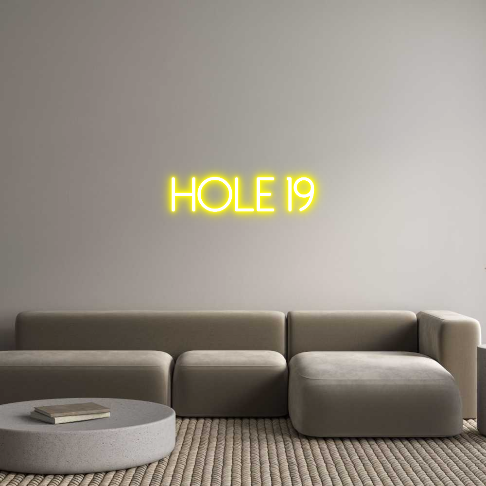 Neon personalizado: HOLE 19
