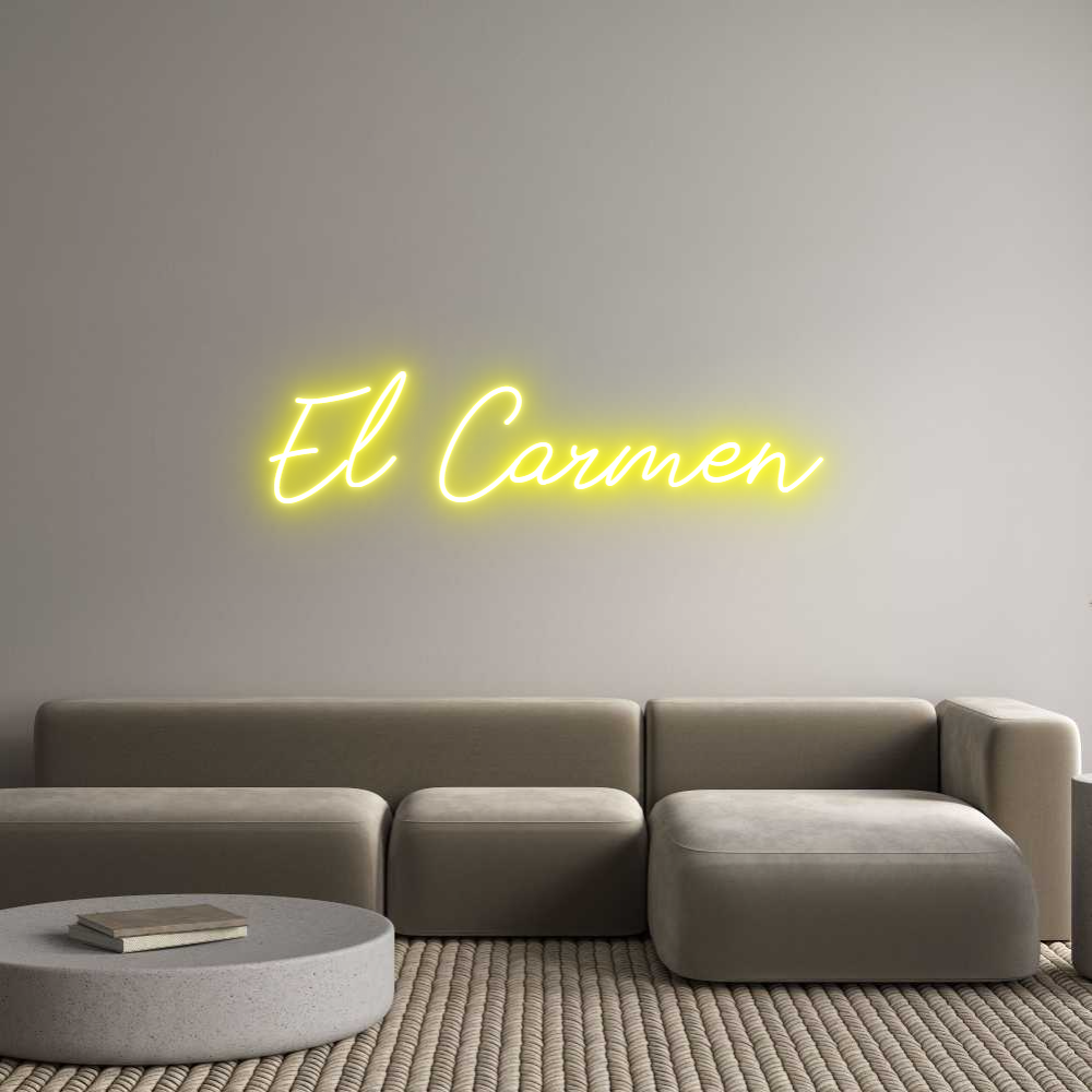 Neon personalizado: El Carmen