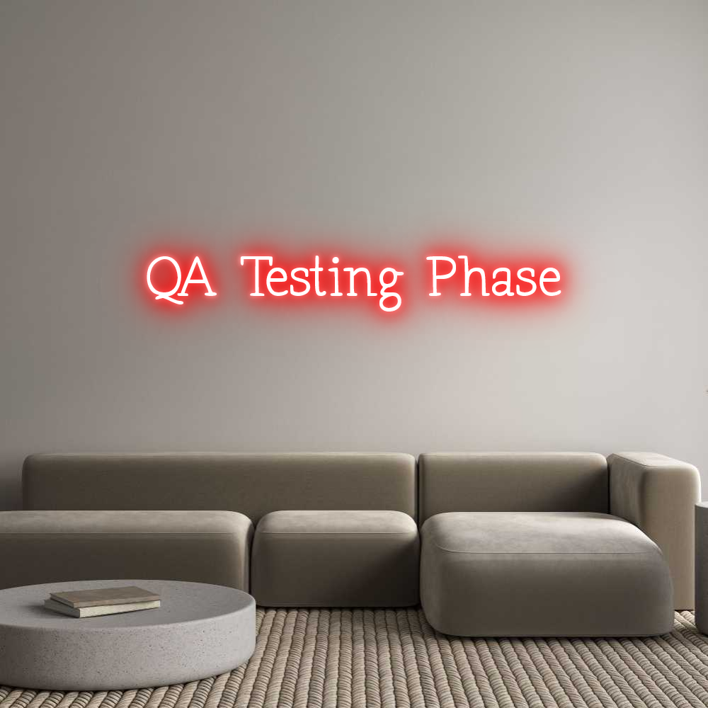 Neon personalizado: QA Testing Ph...
