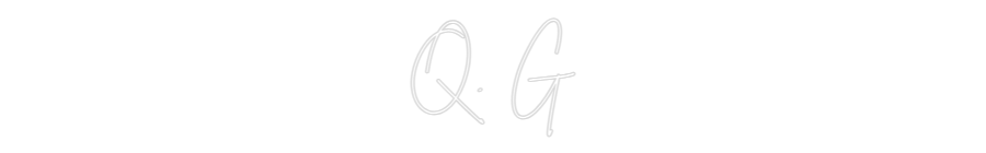 Neon personalizado: Q. G