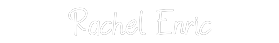 Neon personalizado: Rachel Enric