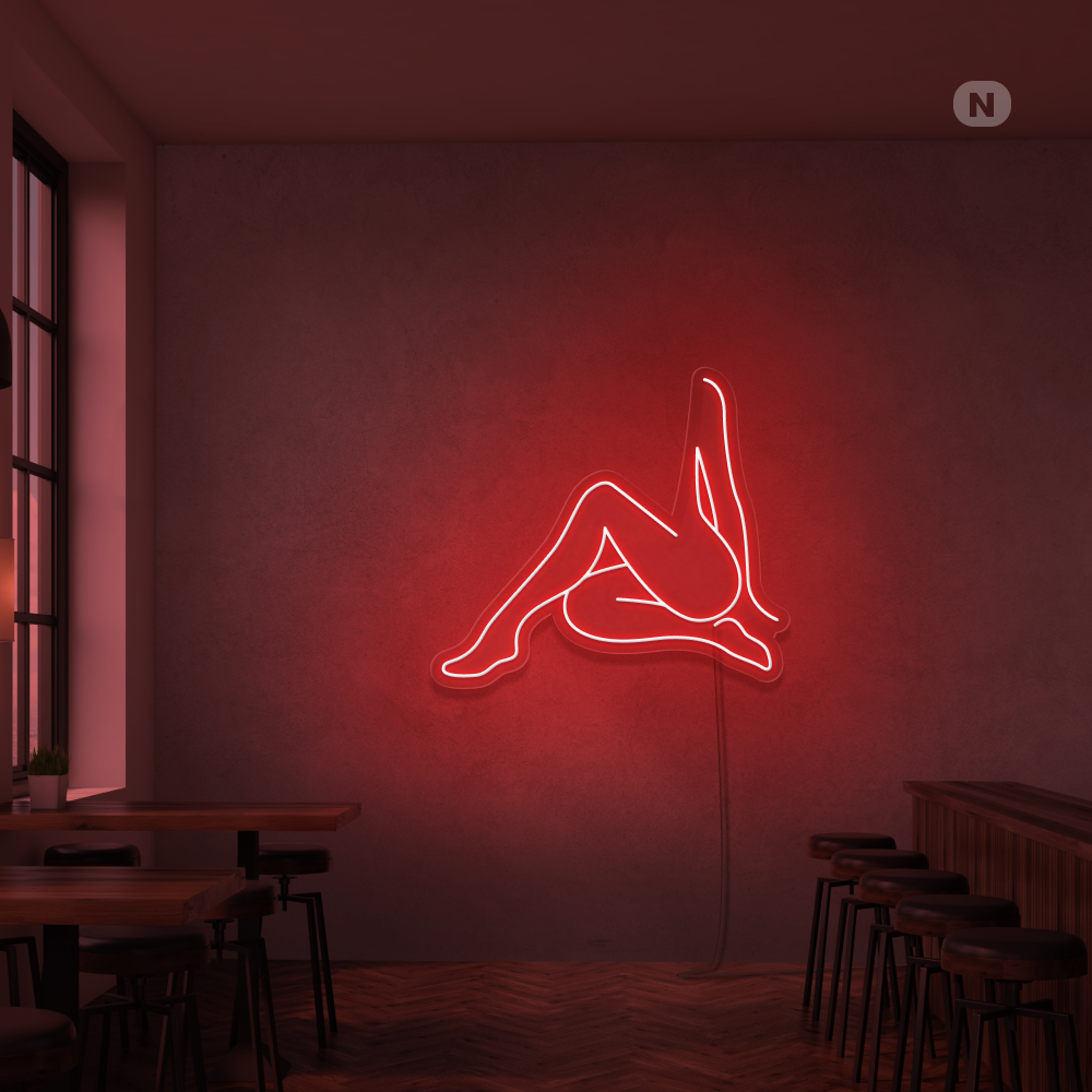 Cartel neon Sexy Girl