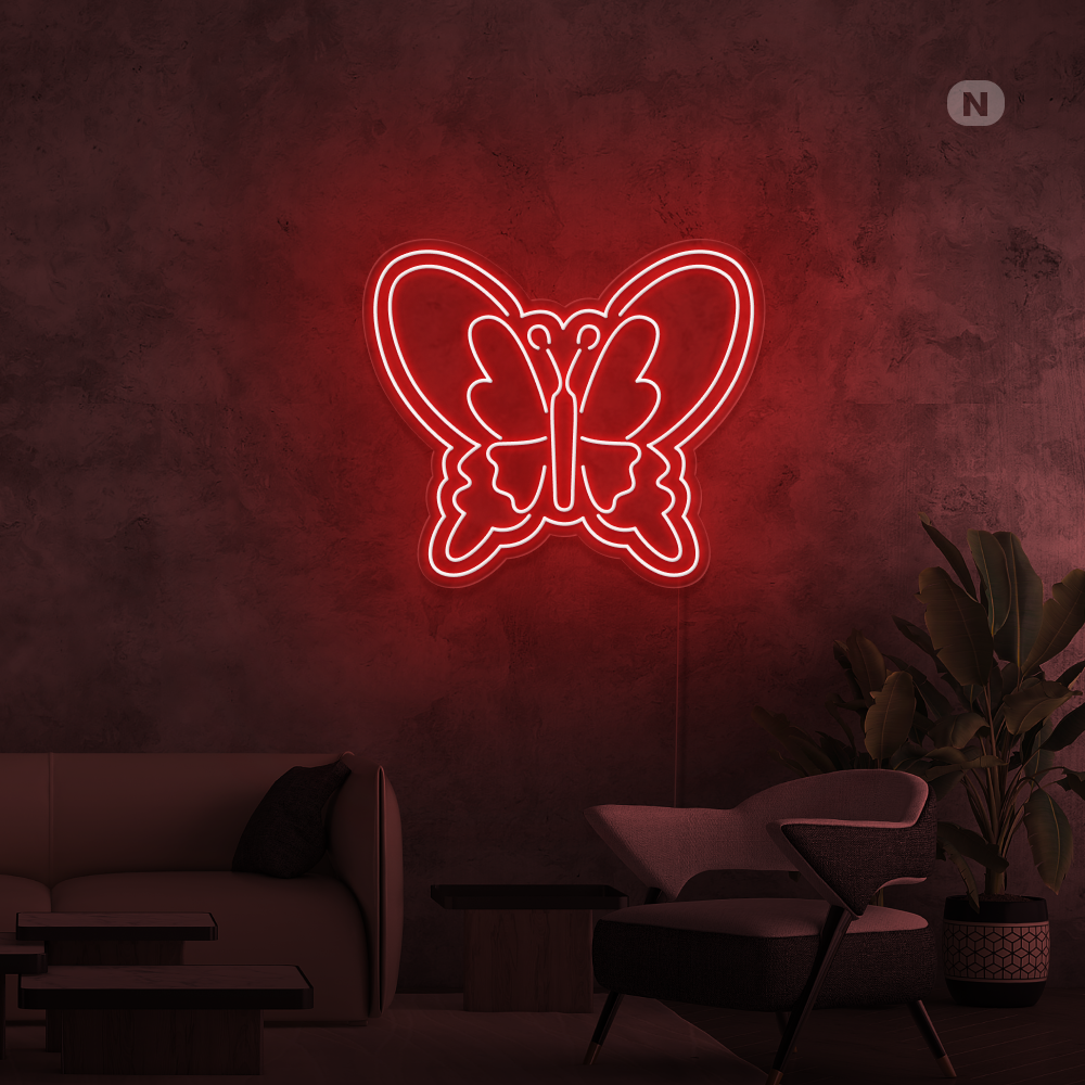 Cartel neon Mariposa