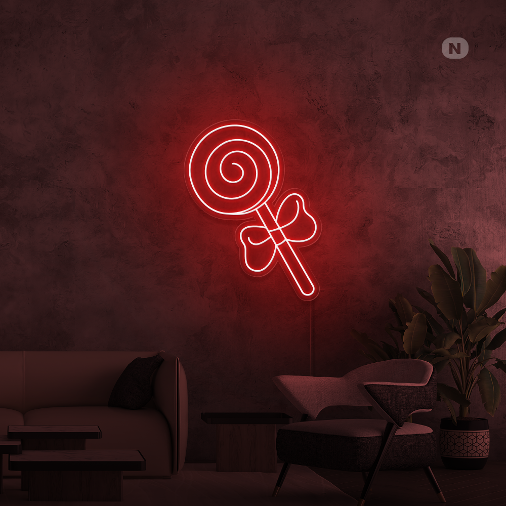 Cartel neon Piruleta