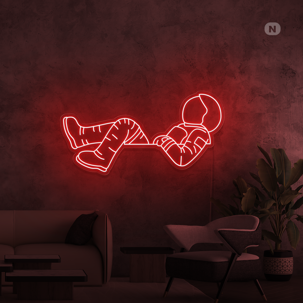 Cartel neon Astronauta