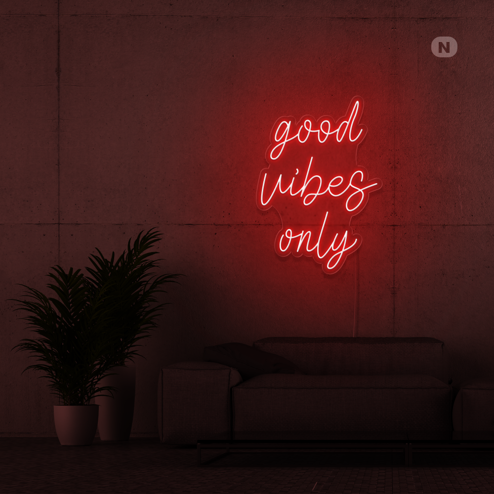 Cartel neon Good Vibes Only