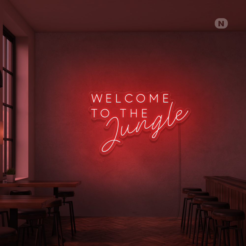 Cartel neon Welcome to the Jungle