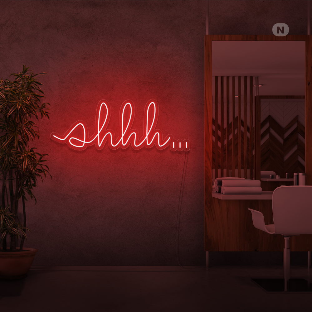 Cartel neon Shhh