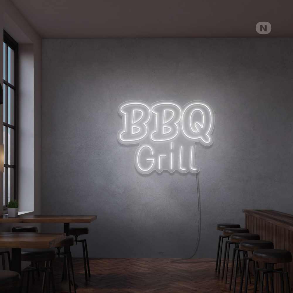 Cartel neon BBQ
