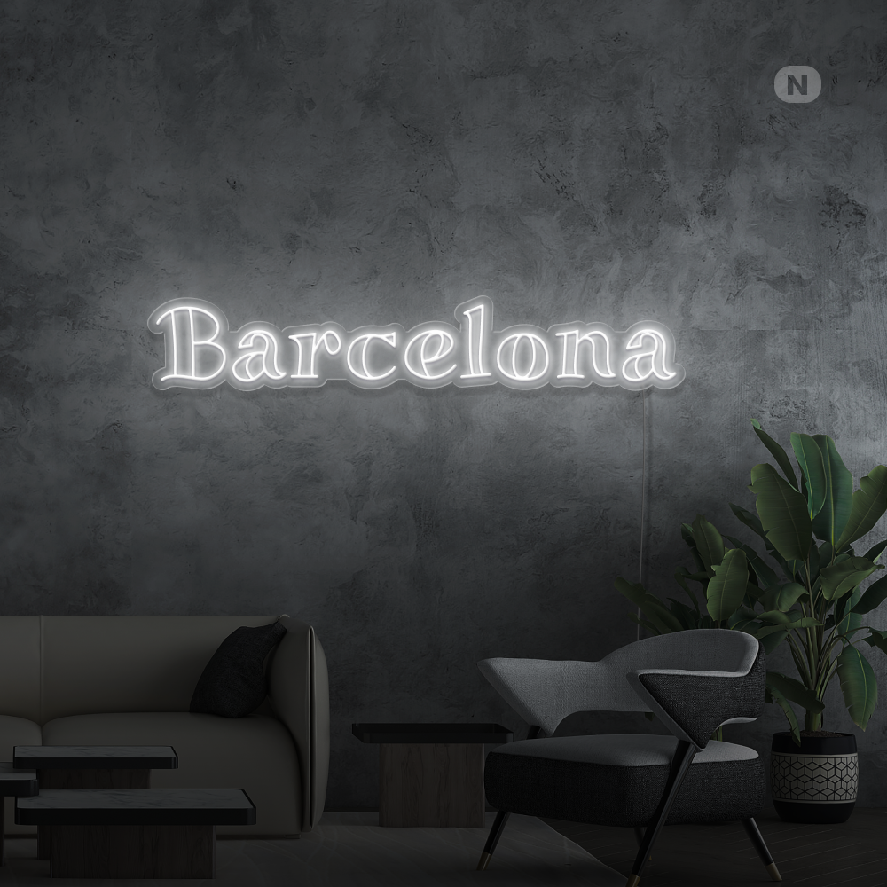 Cartel Neon Barcelona