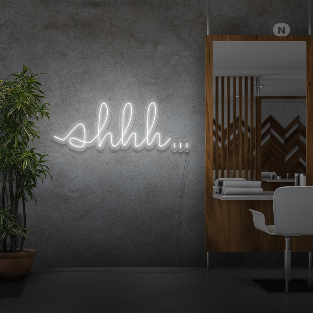 Cartel neon Shhh