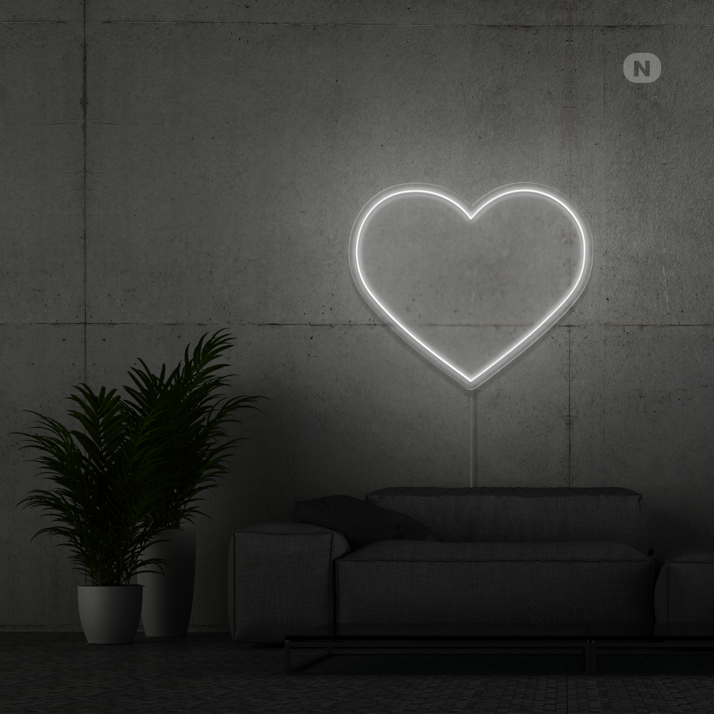 Cartel neon Corazón