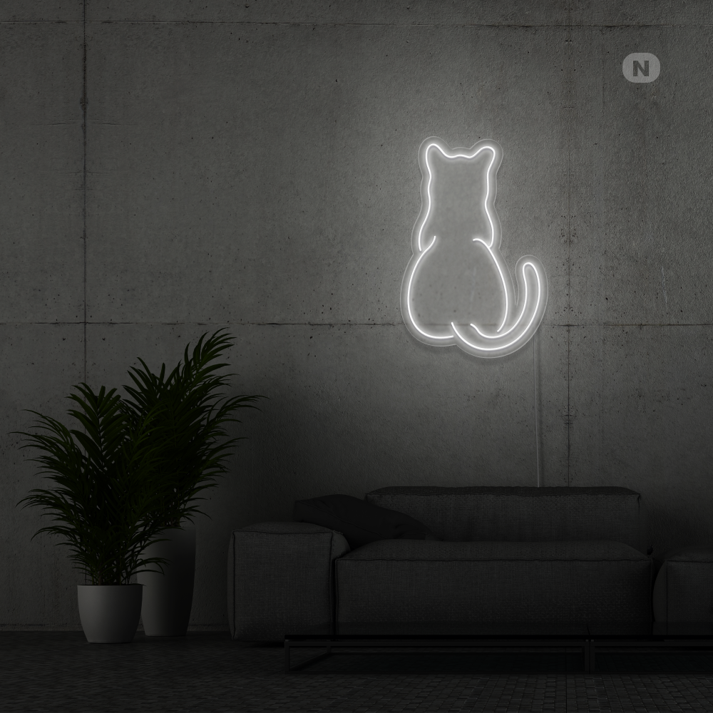 Cartel neon Gato