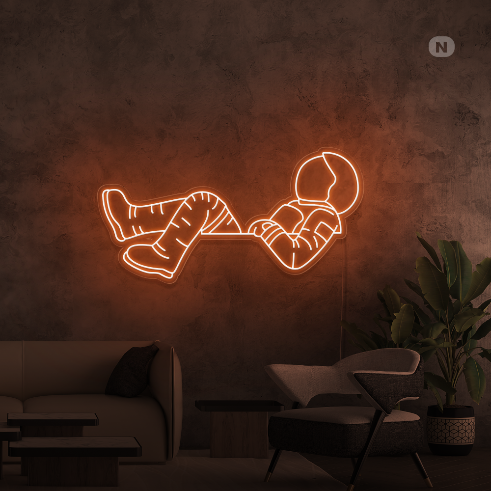 Cartel neon Astronauta