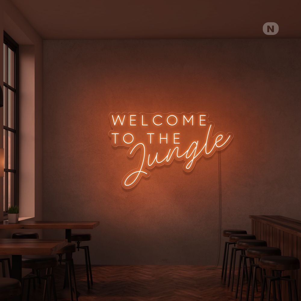 Cartel neon Welcome to the Jungle
