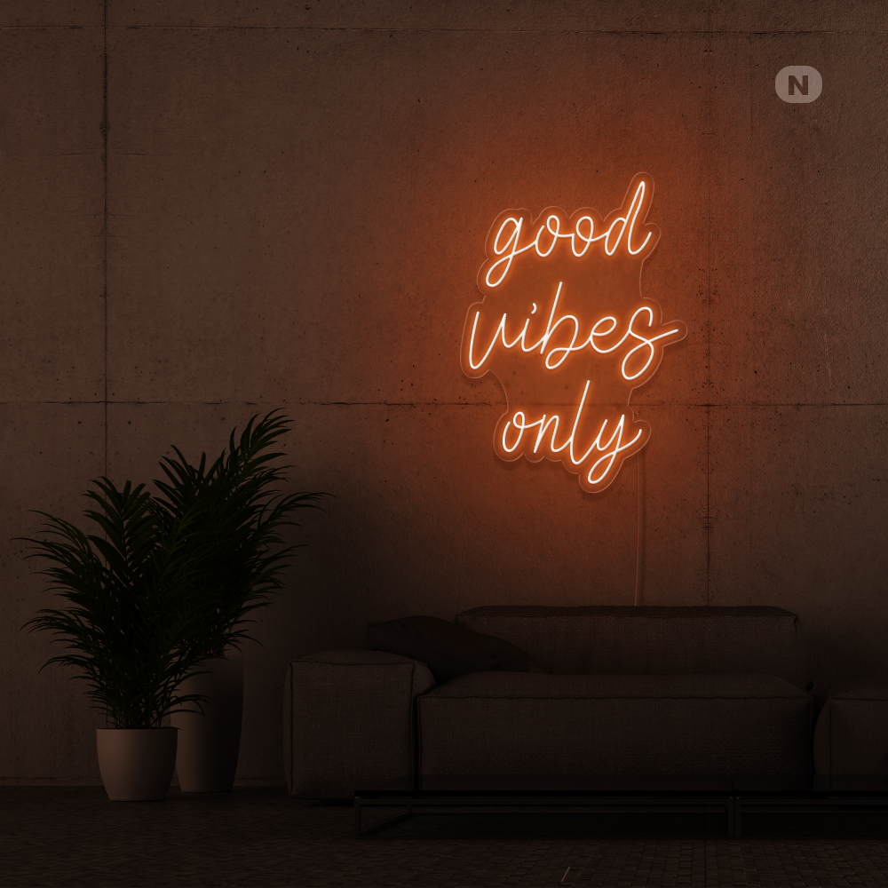 Cartel neon Good Vibes Only