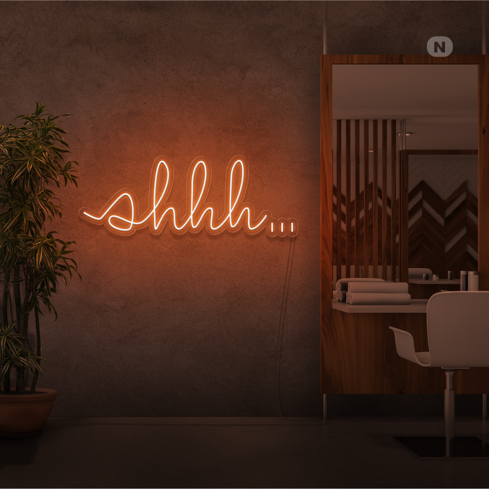 Cartel neon Shhh