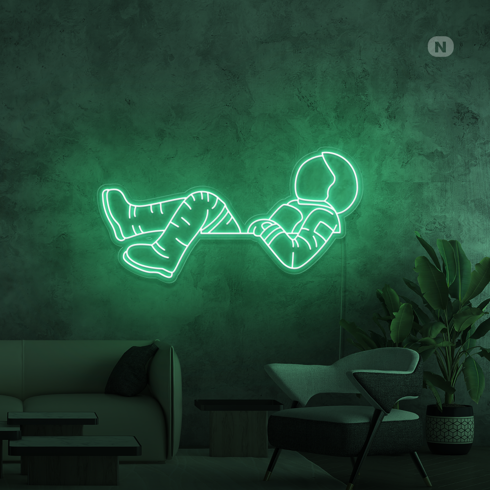 Cartel neon Astronauta