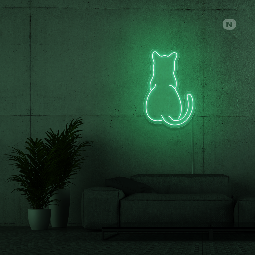 Cartel neon Gato
