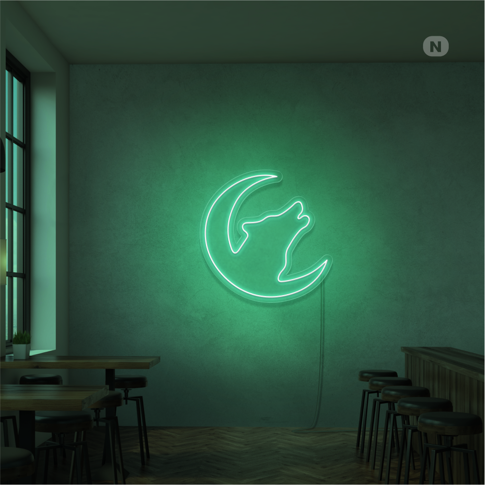 Cartel neon Lobo