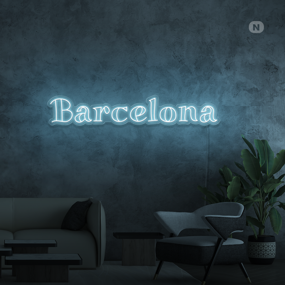 Cartel Neon Barcelona
