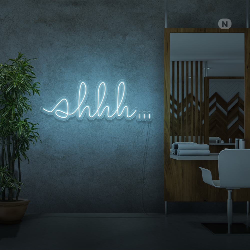 Cartel neon Shhh