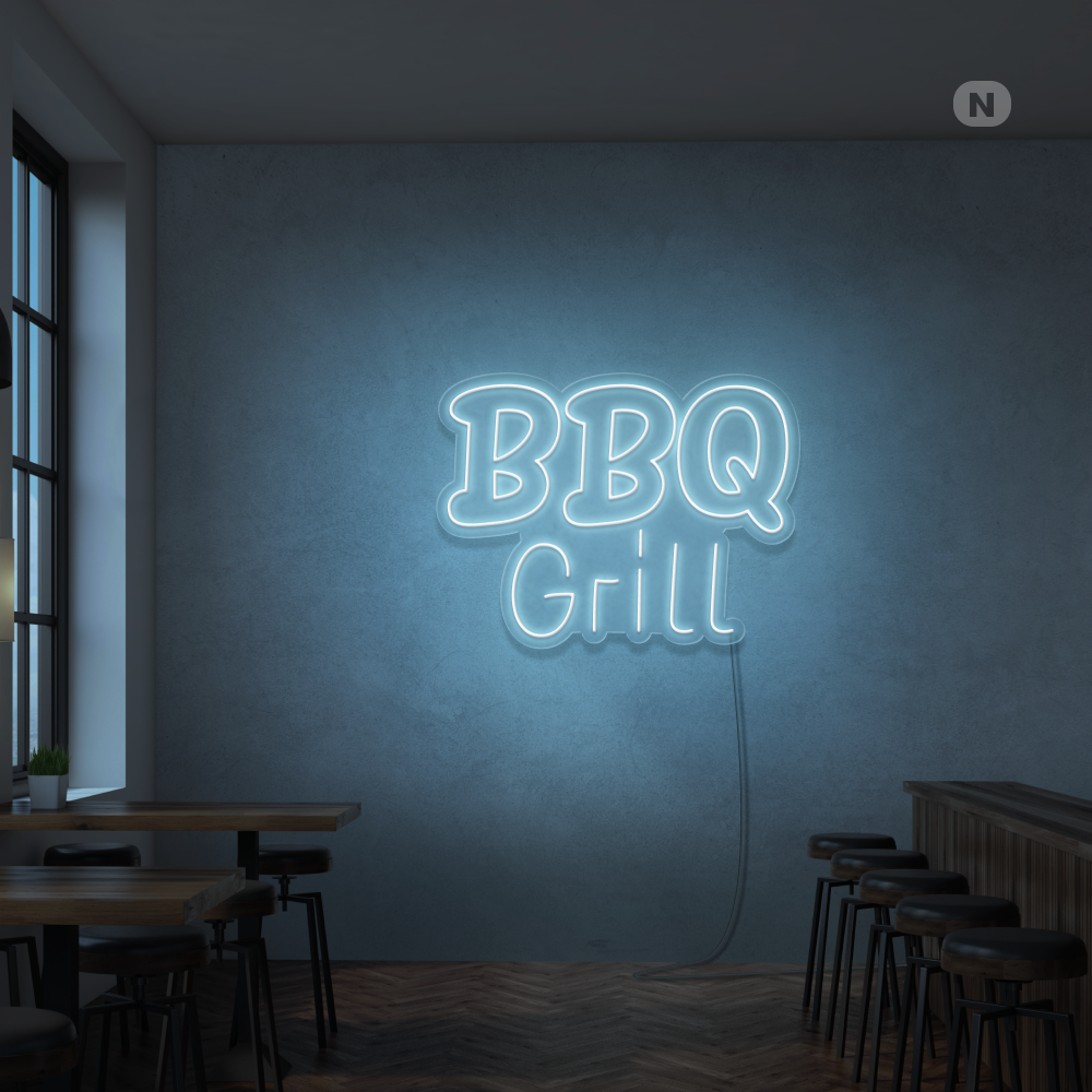 Cartel neon BBQ