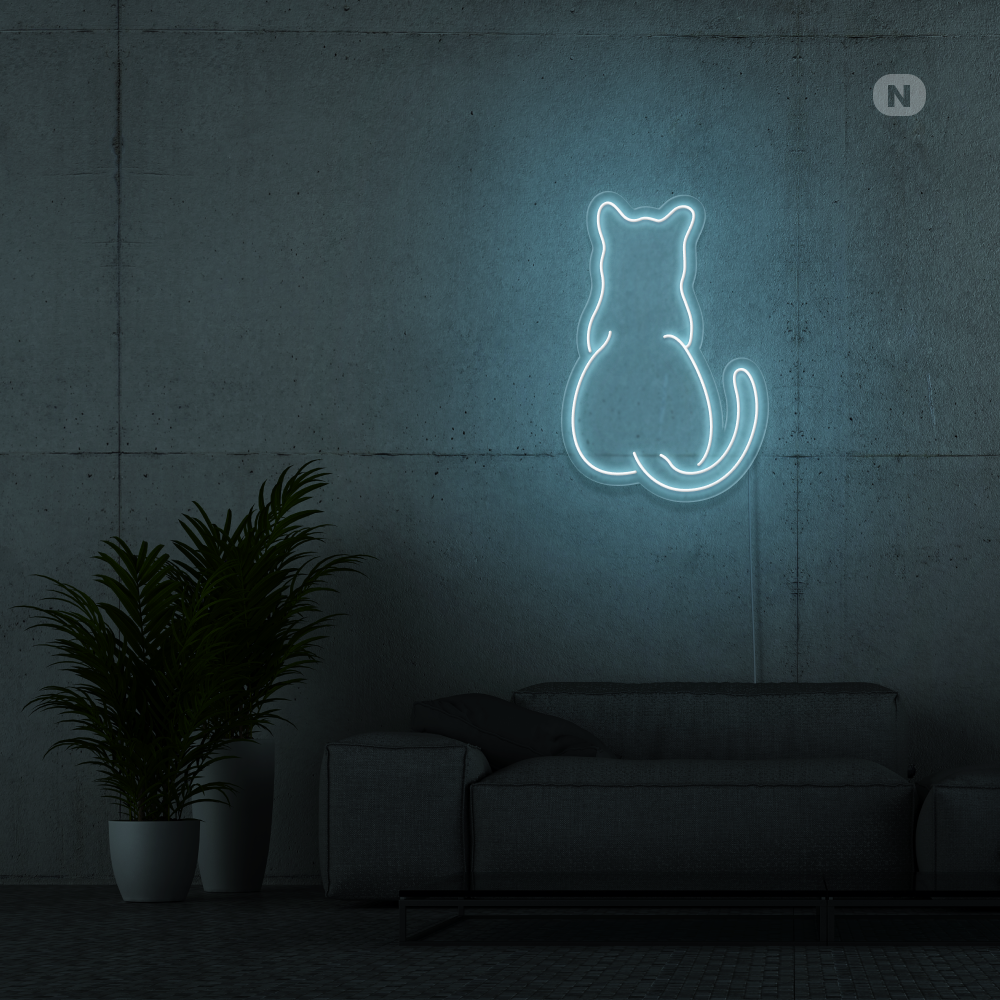 Cartel neon Gato